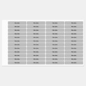 キッズネームラベルスクールグレーブラックカスタム ラベル (シート)