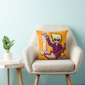 キッズネームロックスターギターオレンジ&パープルピロー クッション (椅子)