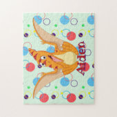 キッズネーム恐竜パズル学の活動 ジグソーパズル (縦)