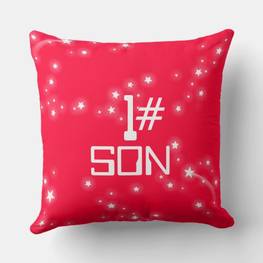 キッズネームrocket宇宙エクスプローラ黒い赤い枕 クッション (裏面)