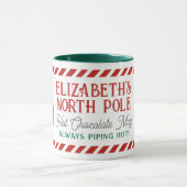 キッズノースパーソナライズされたポールホットチョコレートマグ マグカップ (中央)