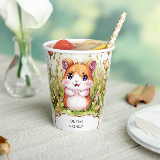 キッズハお洒落ンスター誕生日 紙コップ (インサイチュ)