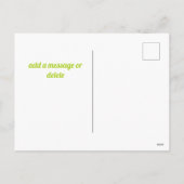 キッズハッピーイースターバニートレインホリデーハガキ シーズンポストカード (裏面)