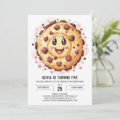 キッズハッピークッキーお洒落誕生日 招待状 (スタンド正面)