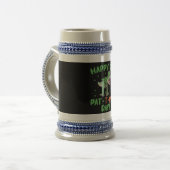 キッズハッピーセントパットトレックスデイディーノSt patricks day ビールジョッキ (正面左)