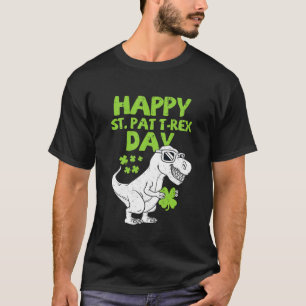 キッズハッピーセントパットトレックスデイビノダースSt patricksダ Tシャツ