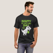 キッズハッピーセントパットトレックスデイビノダースSt patricksダ Tシャツ (正面フル)