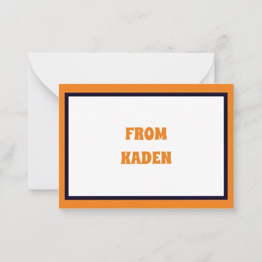 キッズハッピーハローウィンかわいい漫画モンスター ノートカード (裏面)