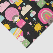 キッズハッピーバースデーパステルカラーズキュートな動物 薄葉紙 (詳細)