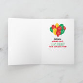 キッズハッピーバースデー |サーカスおもしろい カード (内部)