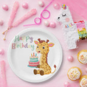 キッズハッピーバースデー ペーパープレート (パーティー)