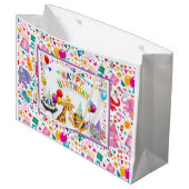 キッズハッピーバースデー ラージペーパーバッグ (正面アングル)