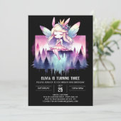 キッズハッピーフェアリー誕生日 招待状 (スタンド正面)