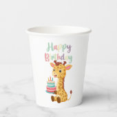 キッズハッピー誕生日 紙コップ (裏面)