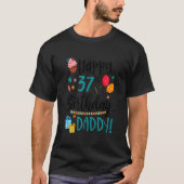 キッズハッピー37th誕生日ダディーデイソンドーターB Tシャツ (正面)