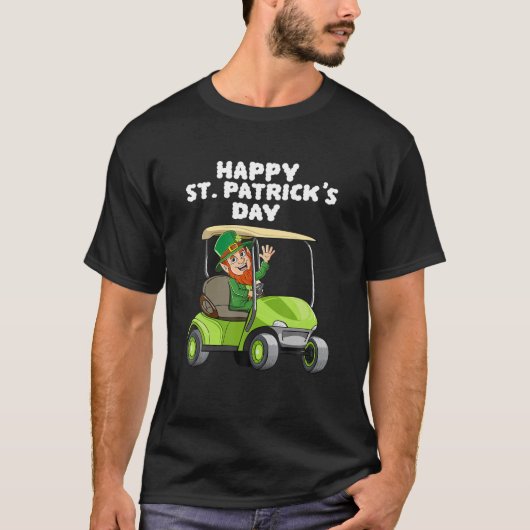 キッズハッピーSt patricks dayレプレシャンゴルフカートLu Tシャツ (正面)