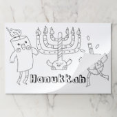 キッズハヌッカカラーリング ペーパーパッド (折り畳み)