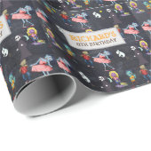 キッズハロウィンおもしろい衣装バースデーパーティギフト ラッピングペーパー (ロールコーナー)