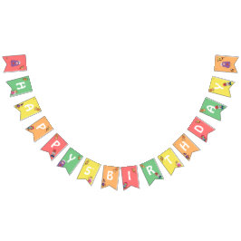 キッズハロウィンカラフルの衣装パーティー バンティングフラッグ