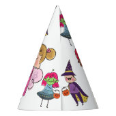 キッズハロウィンカラフルの衣装パーティー パーティーハット (裏面)