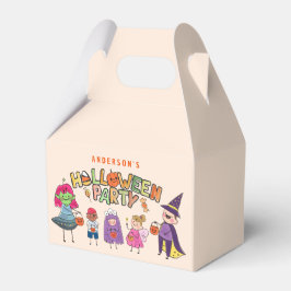 キッズハロウィンカラフルの衣装パーティー フェイバーボックス