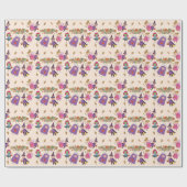 キッズハロウィンカラフルの衣装パーティー ラッピングペーパー (フラット)