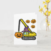 キッズハロウィンクレーン建築トラックコスチューム カード (黄色い花)