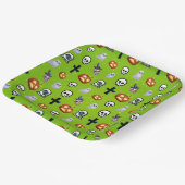 キッズハロウィンクールをテーマにしたパーティープレート ペーパープレート (傾斜あり)