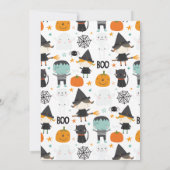 キッズハロウィンコスチュームパーティの招待状 招待状 (裏面)