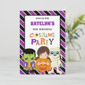 キッズハロウィンコスチュームパーティー9th誕生日 招待状 (スタンド正面)