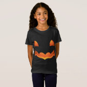 キッズハロウィンシャツキッズカボチャのコスチューム Tシャツ (正面フル)