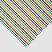 キッズハロウィンレトロカラフル垂直ストライプ 薄葉紙 (詳細)