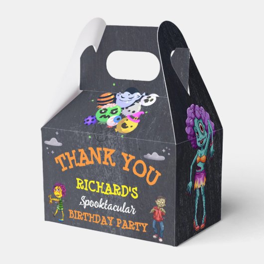 キッズハロウィン不気味の衣装誕生日お気に入りボックス フェイバーボックス (裏面サイド)