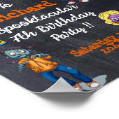 キッズハロウィン不気味の衣装誕生日ポスター ポスター (角)