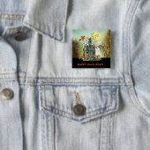 キッズハロウィン不気味ハウス 缶バッジ (インサイチュ)