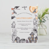キッズハロウィーンの衣装パーティー 招待状 (スタンド正面)