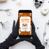 キッズハロウィーンの衣装パーティー 招待状