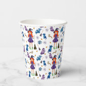 キッズハロウィーンウィッチ紙カップ 紙コップ (裏面)