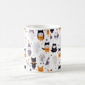 キッズハロウィーンキャラクターマグウィッチキャット幽霊 コーヒーマグカップ (中央)