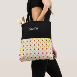 キッズハロウィーンスターズキャンディーコーン名 トートバッグ