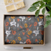 キッズハロウィーンスパイダーウェブ幽霊たちカップケーキカボンプキン 薄葉紙 (ギフト)