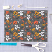 キッズハロウィーンスパイダーウェブ幽霊たちカップケーキカボンプキン 薄葉紙 (クラフト)