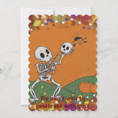 キッズハロウィーンドレスコンファンシークールの招待状 招待状 (裏面)