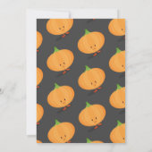 キッズハロウィーンパンプキ飾ンパーティの招待状 招待状 (裏面)