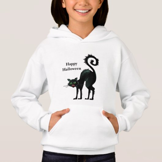 キッズハロウィーンフード付きスウェットシャツ (正面)