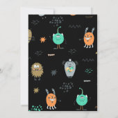 キッズハロウィーンモンスターマッシュバッシュパーティー 招待状 (裏面)