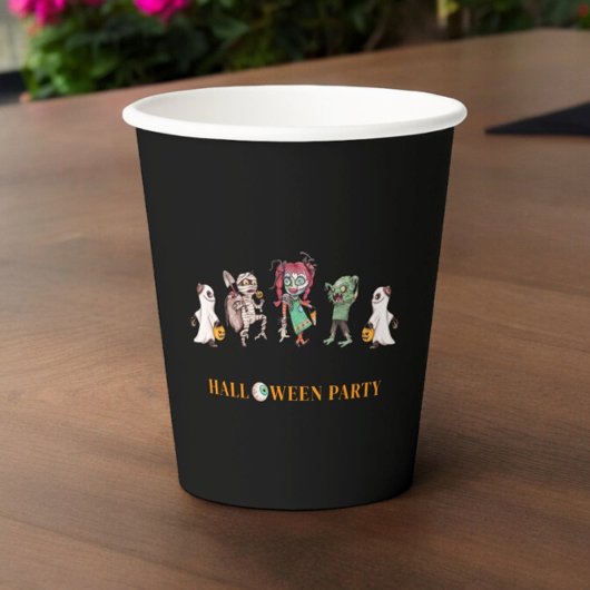 キッズハロウィーン不気味紙プレート 紙コップ