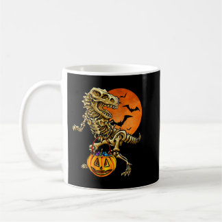 キッズハロウィーン恐竜のスケルトンのトリックまたは治療Ca コーヒーマグカップ