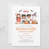 キッズハロウィーン衣装バースデーパーティー 招待状 (正面)