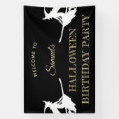 キッズハロウィーン誕生日へようこそ 横断幕 (縦)